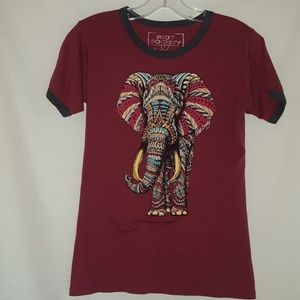 Riot Society tribal elephant graphic tee